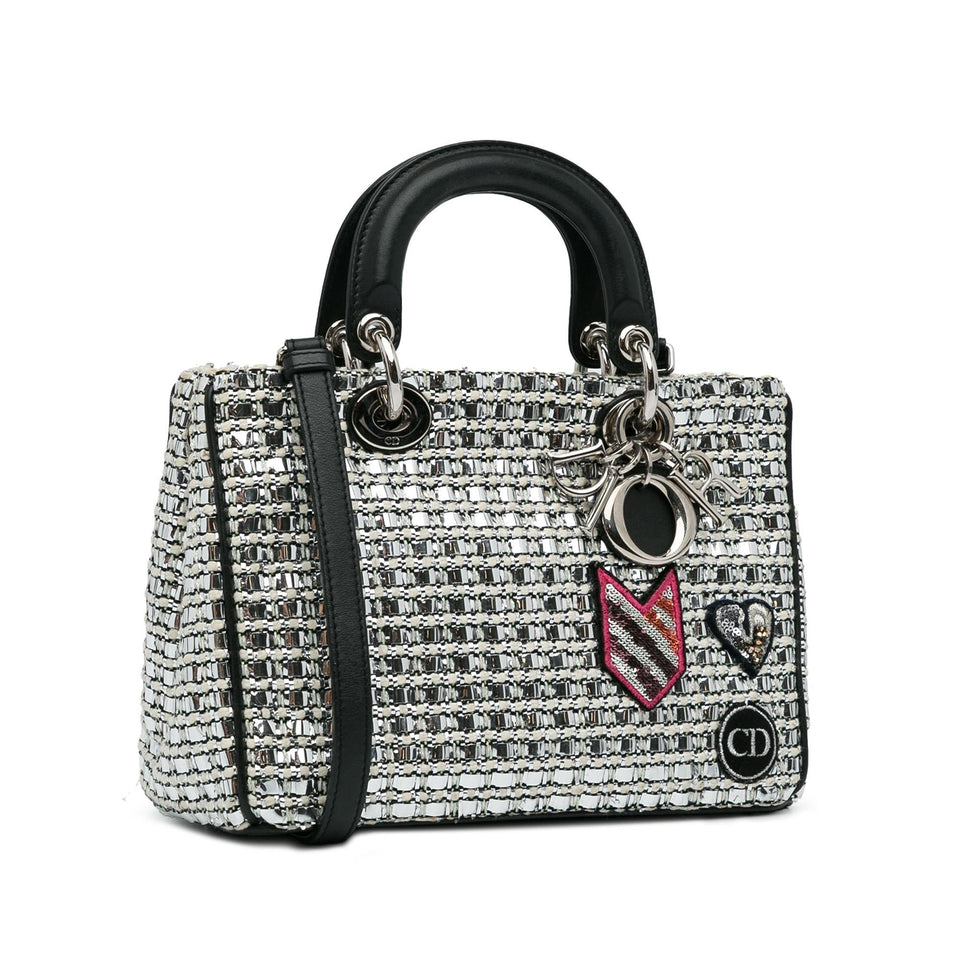 Dior Small Tweed Patch Diorissimo Tote (SHG-hqcpJo)