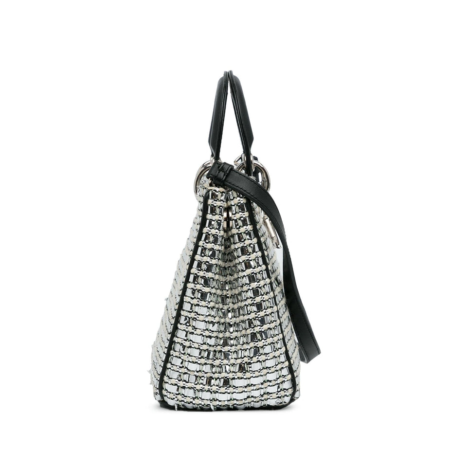 Dior Small Tweed Patch Diorissimo Tote