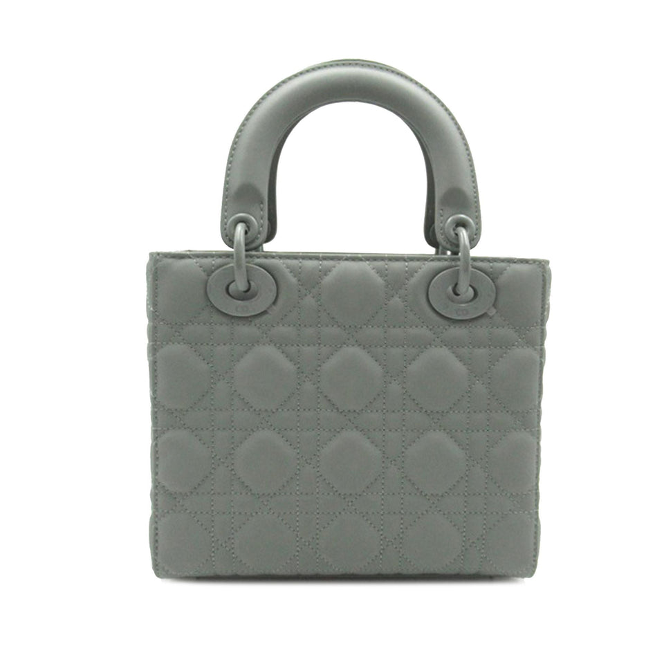 Dior Small Ultra Matte Calfskin Cannage My ABCDior Lady Dior (SHG-QB5aPD)
