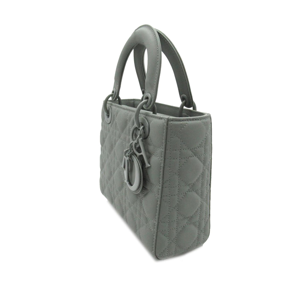 Dior Small Ultra Matte Calfskin Cannage My ABCDior Lady Dior (SHG-QB5aPD)