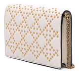 Dior Studded Calfskin Cannage Lady Dior Wallet on Chain