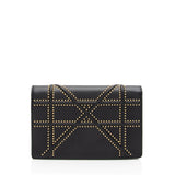 Dior Calfskin Studded Diorama Wallet on Chain Bag