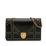 Dior Studded Calfskin Diorama Wallet on Chain
