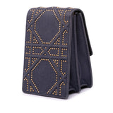 Dior Studded Denim Vertical Diorama Crossbody