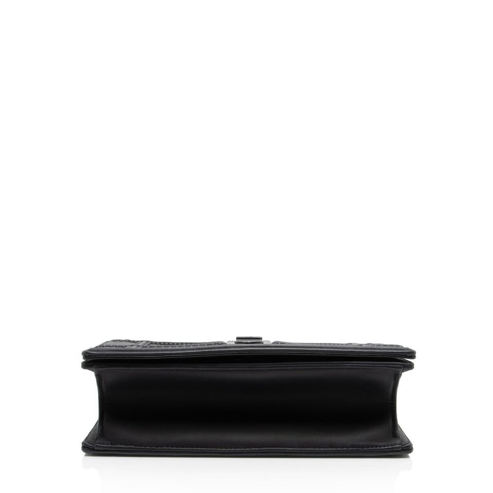 Dior Matte Calfskin Studded Diorama Small Shoulder Bag (SHF-oMRVIQ)