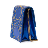 Dior Studded Patent Diorama Vertical Clutch