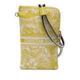 Dior Technical Fabric Embroidered Toile De Jouy DiorTravel Multifunction Pouch