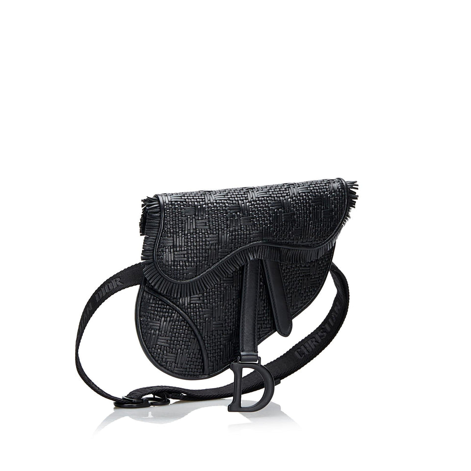 Dior Ultra Matte Woven Saddle (SHG-7XEmNw)