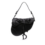 Dior Ultramatte Calfskin 3D Floral Saddle Bag