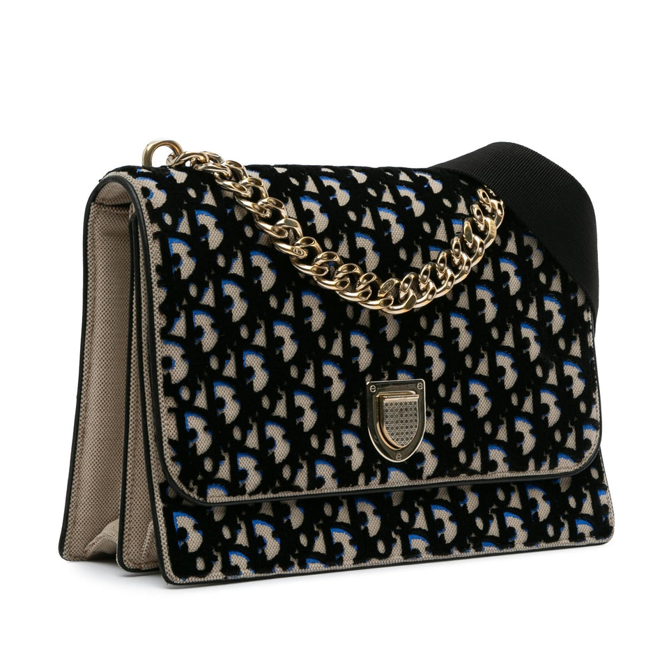 Dior Velvet Oblique Diorama Bag (SHG-ngpHH8)