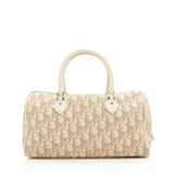 Dior Vintage Embroidered Flowers Satchel (SHF-18817)