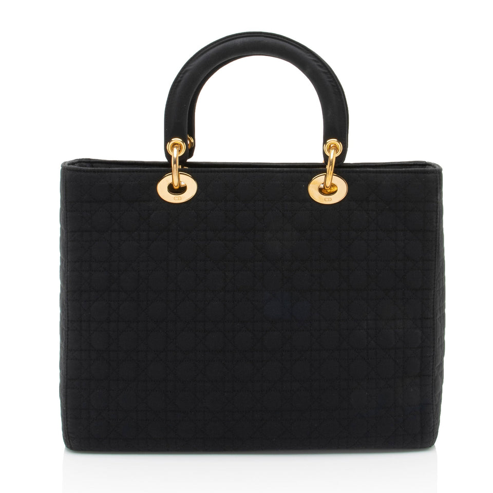 Dior Vintage Nylon Lady Dior Large Tote