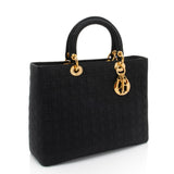 Dior Vintage Nylon Lady Dior Large Tote