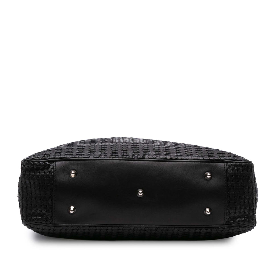 Dior Woven Lambskin Lady Dior Soft Shopping Tote