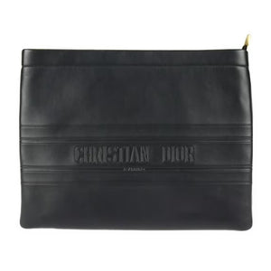 Dior CLUTCH BLACK LEATHER BAG