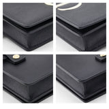 Dior Black Grained Calfskin 2-in-1 30 Montaigne Pouch