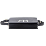 Dior Black Grained Calfskin 2-in-1 30 Montaigne Pouch