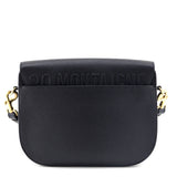 Dior Black Grained Calfskin Large Bobby Flap Bag