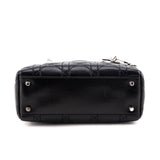 Dior Black Lambskin Cannage Mini Lady Dior