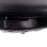 Dior Black Lambskin Quilted Macrocannage Medium Caro Bag