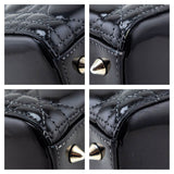 Dior Black Patent Cannage Medium Lady Dior