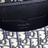Dior Blue Oblique Jacquard Medium Bobby Flap Bag