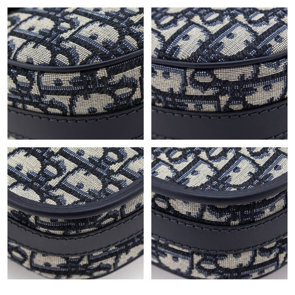 Dior Blue Oblique Jacquard Medium Bobby Flap Bag