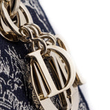 Dior Blue Toile de Jouy Reverse Embroidery Medium Lady D-Lite Bag