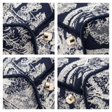 Dior Blue Toile de Jouy Reverse Embroidery Medium Lady D-Lite Bag