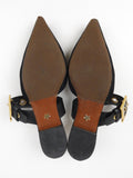 Dior D-Dior Black Technical Fabric and Leather Flat Mules - 39