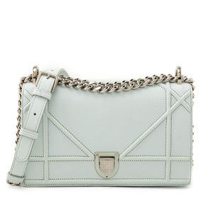 Dior Mint Grained Calfskin Small Diorama Flap Bag
