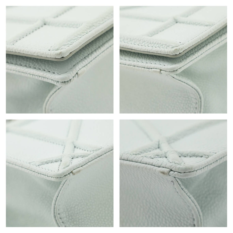 Dior Mint Grained Calfskin Small Diorama Flap Bag