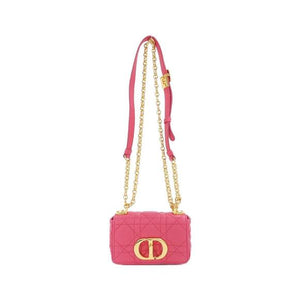 Dior CANNAGE MINI CARO CALFSKIN LEATHER CROSSBODY BAG
