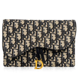 Christian Dior Oblique Saddle Clutch