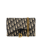 Christian Dior Oblique Saddle Clutch