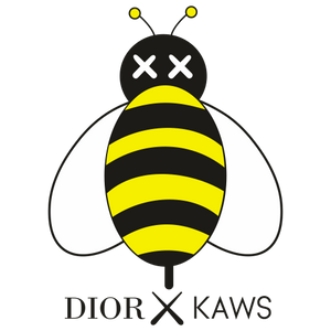Dior X KAWS BEE LOGO MEN'S SOLID T-SHIRT
