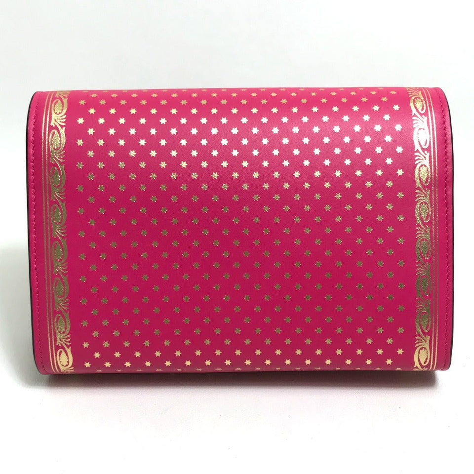 Gucci Long Wallet Purse 524967 leather Pink / Gold GUCCY logo Women