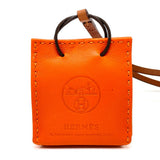 Hermes charm Anjou Miro, Swift, Silver Orange Shopper charm Sac Orange Women