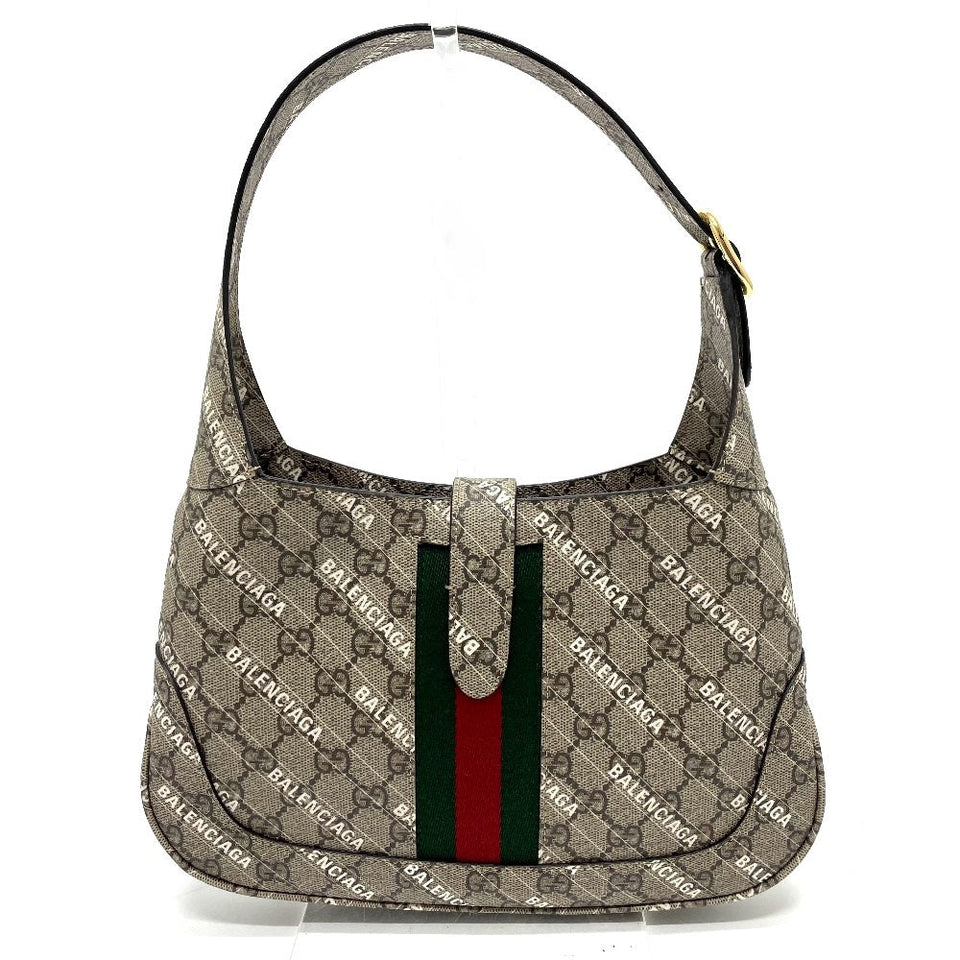 Gucci Handbag 636706 GG Supreme Canvas beige Balenciaga BALENCIAGA collaboration The Hacker Project