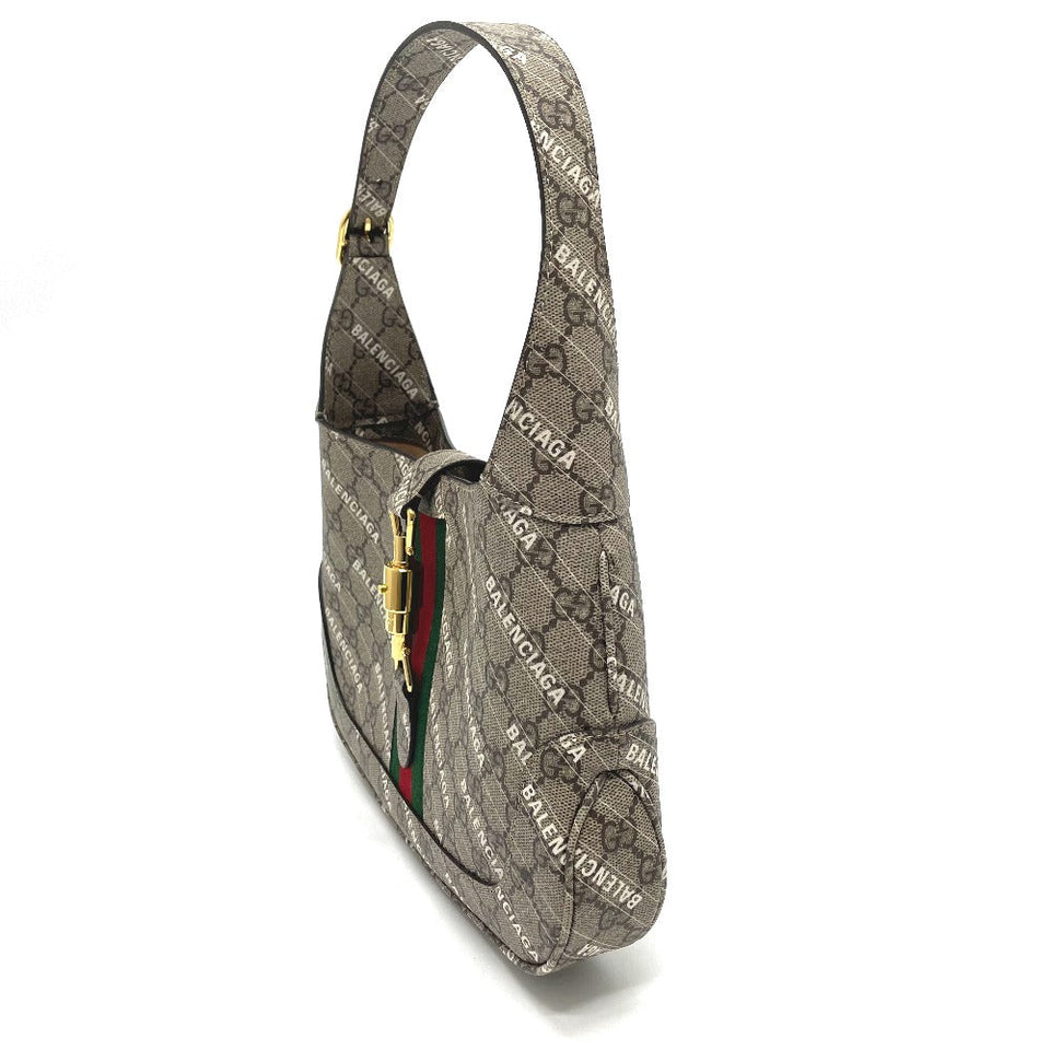 Gucci Handbag 636706 GG Supreme Canvas beige Balenciaga BALENCIAGA collaboration The Hacker Project