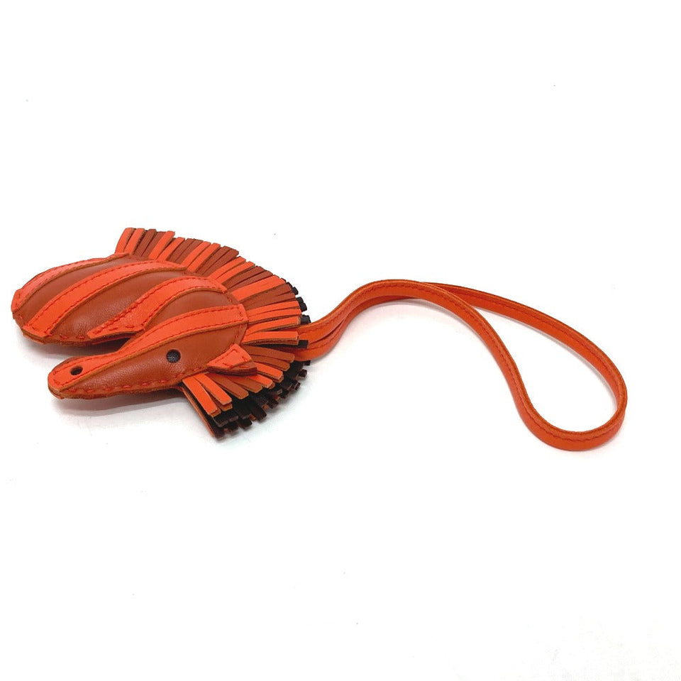 Hermes Bag charm Anyo Miro Orange zebra Gee Gee Savannah Women