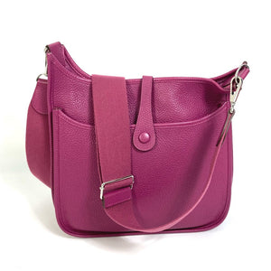 Hermes Shoulder Bag Taurillon Clemence Purple type Evelyn3 PM Troyes Women