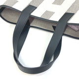 Hermes Tote Bag Canvas, Vaux Swift Black / White / Gray Hippo Bias H 40 Ambier GM Women
