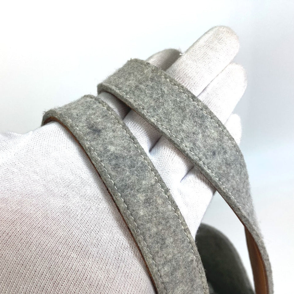Hermes Tote Bag Felt, Leather gray Shoulder Bag Shoulder Bag Tote Bag Women