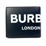 Burberry Folded wallet 8013919 leather black logo Wallet mens