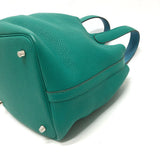 Hermes Handbag Taurillon Clemence green Picotin Lock Eclat MM 22 Women