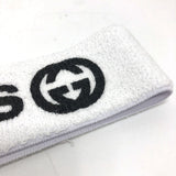 Gucci hair accessory 703594 polyester white logo Adidas adidas collaboration Women M