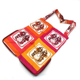 Hermes Tote Bag Buffel Skipper / Silk Red silky pop handbag Brides de Gala Women