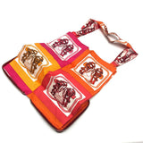 Hermes Tote Bag Buffel Skipper / Silk Red silky pop handbag Brides de Gala Women