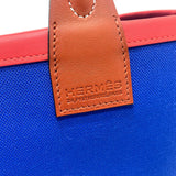Hermes Handbag Toile H, Vaux Swift blue Steeple 25 Women